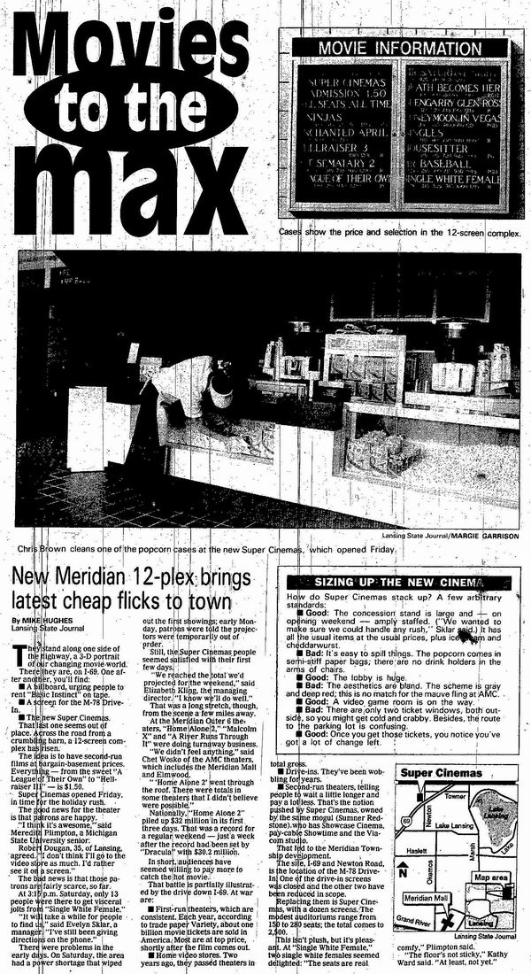 Super Cinemas - From The Newspaper From Ron Gross (newer photo)